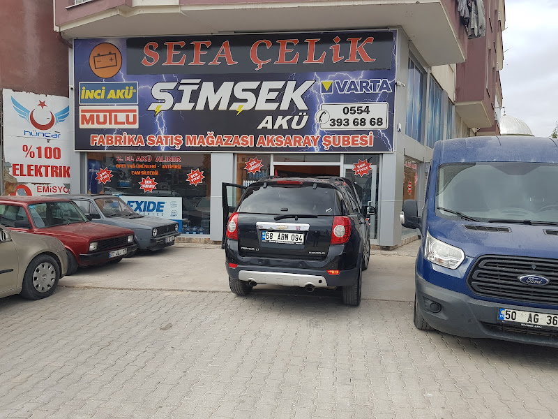 AKÜCÜ SEFA ÇELİK Aksaray Şimşek Akü Varta Ana BAYİİ MUTLU AKÜ İKON AKÜ ÇELİK AKÜ İNCİ AKÜ YİĞİT AKÜ
