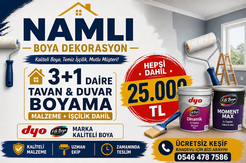 Adana Boya Ustası | Namlı Boya Dekorasyon