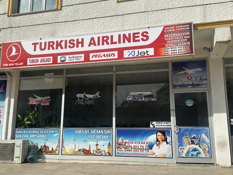 Dilek turizm seyahat acentesi. THY, Pegasus, SunExpress, ajet yurtiçi ve yurtdışı tüm havayolu şirketleri